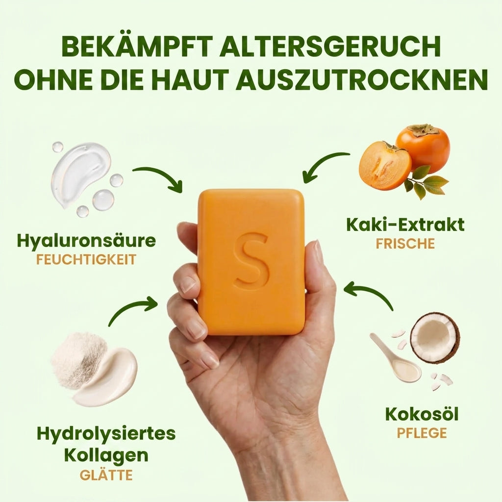 Geruchsneutralisierende Kaki-Seife aus Japan
